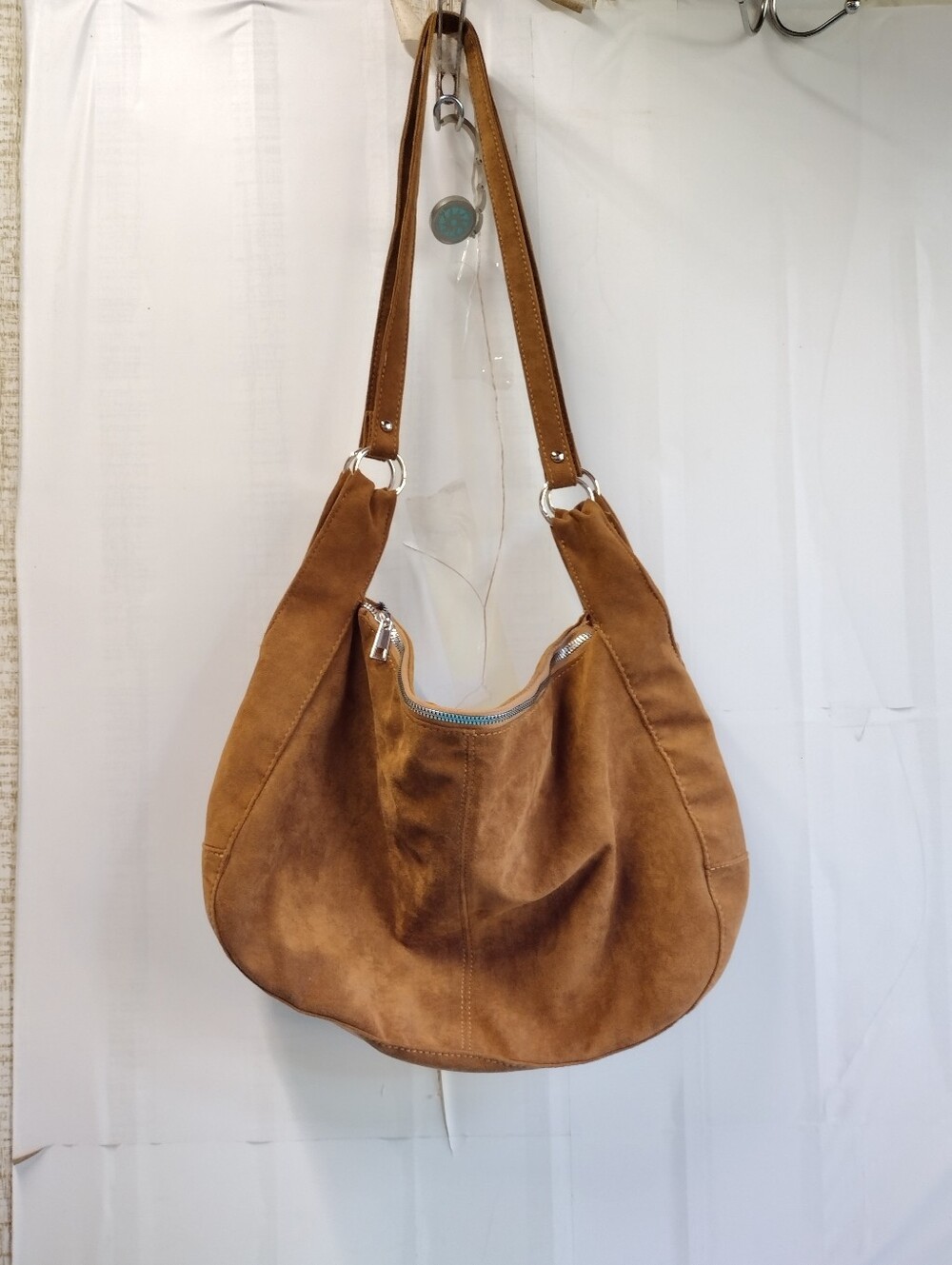 Torrid Faux Suede Hobo Shoulder Bag - Large